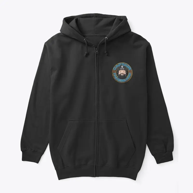 Captain FaceBeard Zippered Hoodie